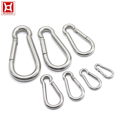 La rupture d'acier inoxydable de M4 Carabiner 316 accroche la surface de galvanoplastie