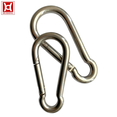 Dureté élevée instantanée résistante du crochet M8 Carabiner d'acier inoxydable de ressort