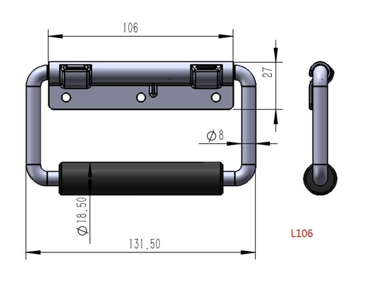 Poignée De Poitrine Pliable En Acier Inoxydable éLastique Pour Machine