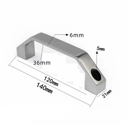 Poignée de traction industrielle en fonte polie en acier inoxydable 304 non filetée L30202